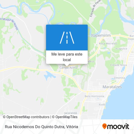 Rua Nicodemos Do Quinto Dutra mapa