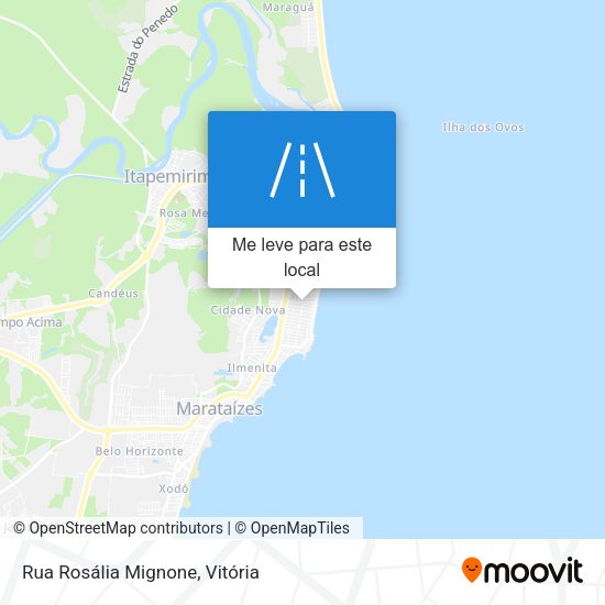 Rua Rosália Mignone mapa