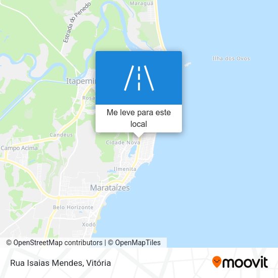 Rua Isaias Mendes mapa
