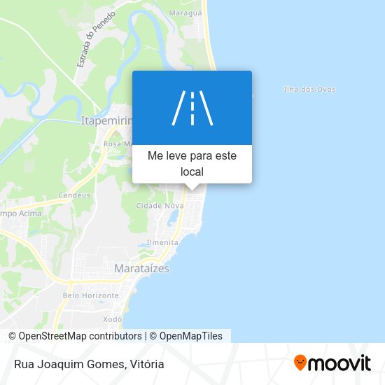 Rua Joaquim Gomes mapa