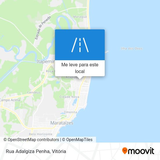 Rua Adalgiza Penha mapa