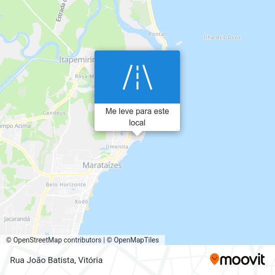 Rua João Batista mapa