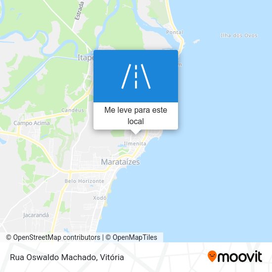 Rua Oswaldo Machado mapa