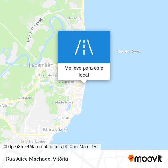 Rua Alice Machado mapa