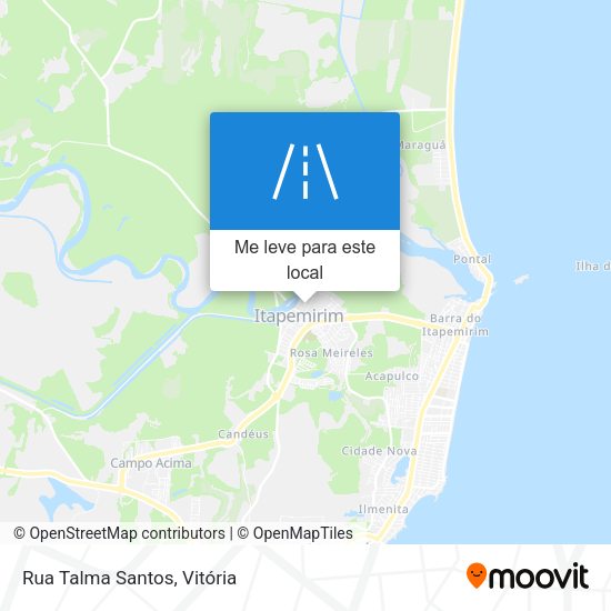 Rua Talma Santos mapa