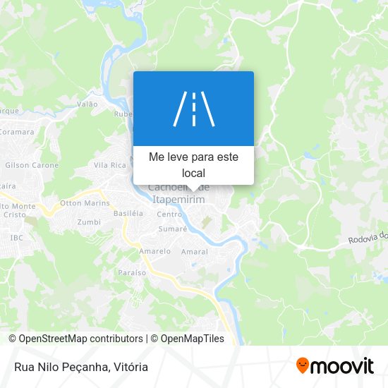 Rua Nilo Peçanha mapa