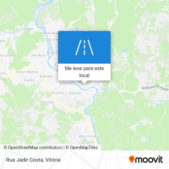 Rua Jadir Costa mapa