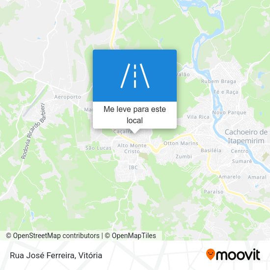 Rua José Ferreira mapa