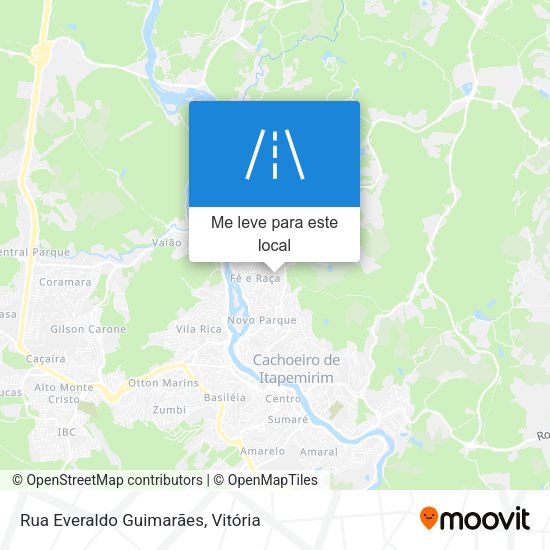Rua Everaldo Guimarães mapa