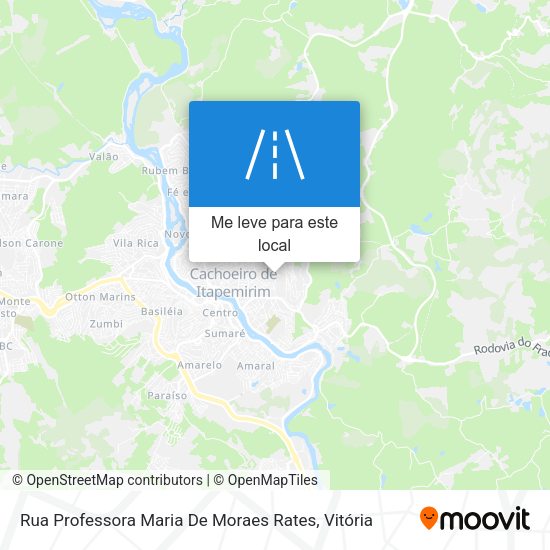 Rua Professora Maria De Moraes Rates mapa