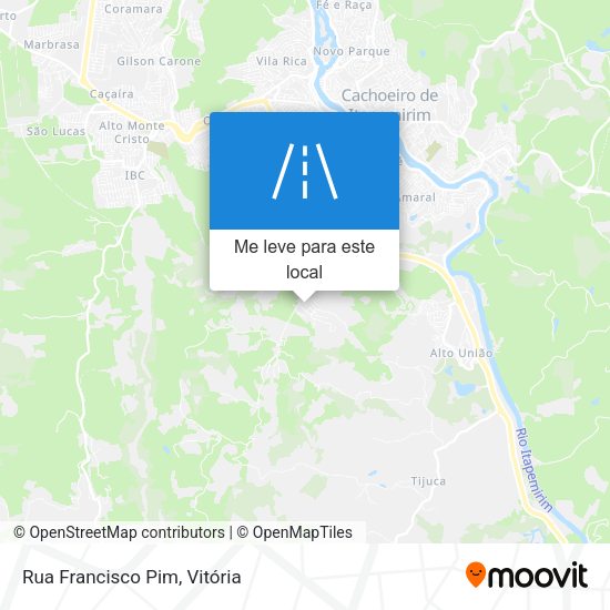 Rua Francisco Pim mapa