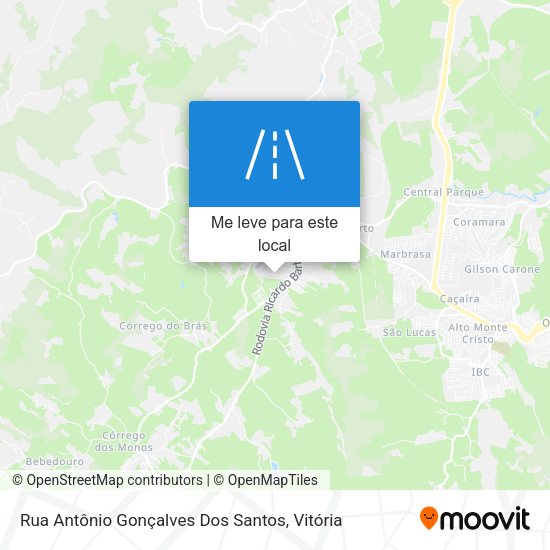 Rua Antônio Gonçalves Dos Santos mapa