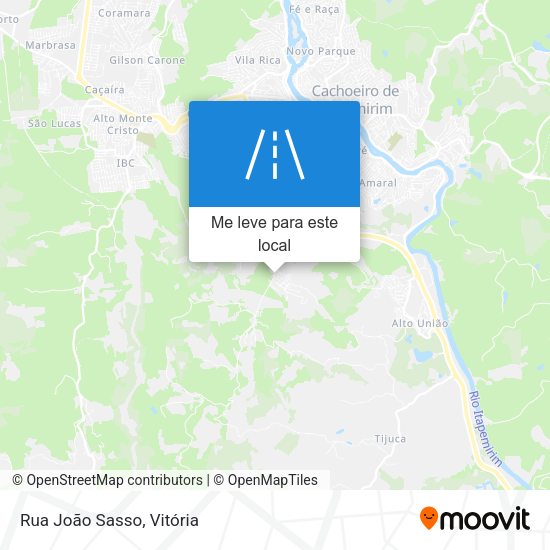 Rua João Sasso mapa