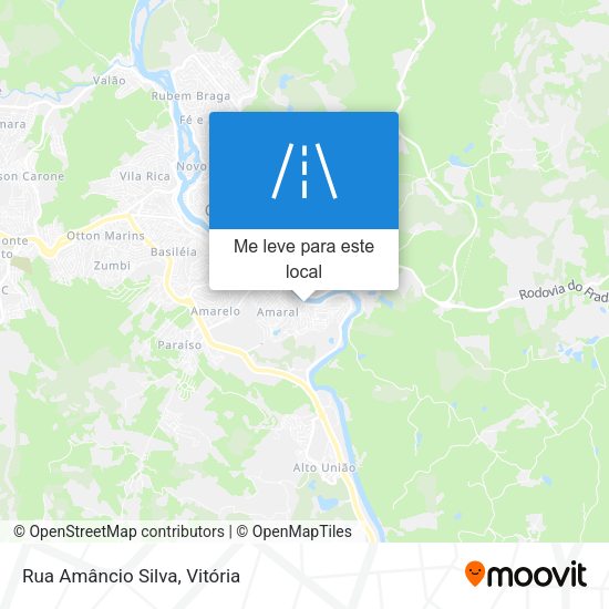 Rua Amâncio Silva mapa