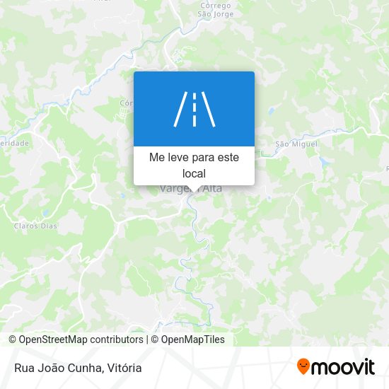 Rua João Cunha mapa