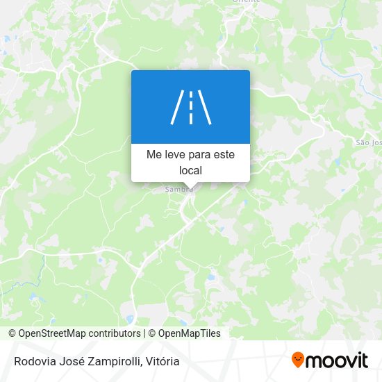 Rodovia José Zampirolli mapa