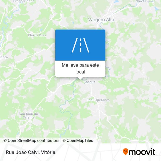 Rua Joao Calvi mapa