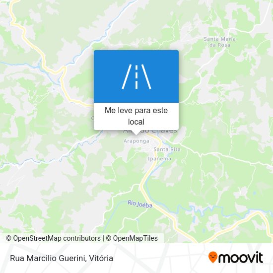Rua Marcilio Guerini mapa