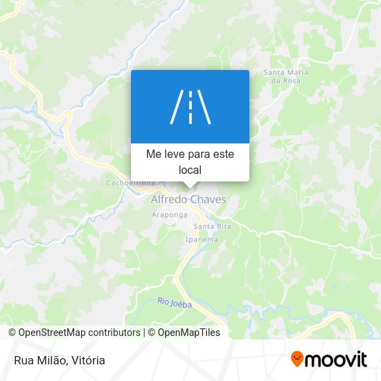 Rua Milão mapa