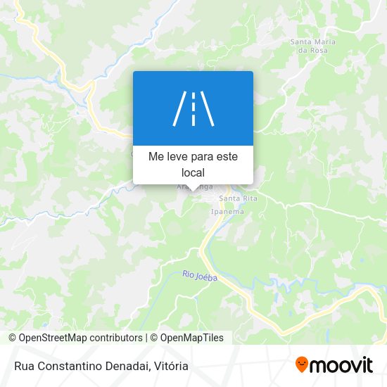 Rua Constantino Denadai mapa