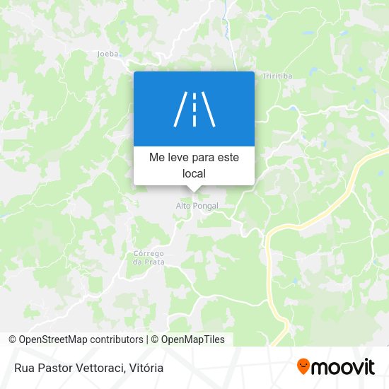 Rua Pastor Vettoraci mapa