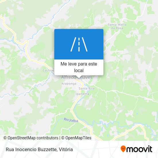 Rua Inocencio Buzzette mapa