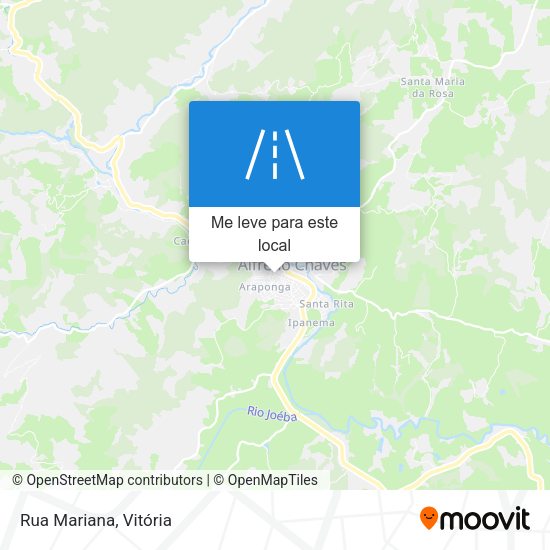 Rua Mariana mapa