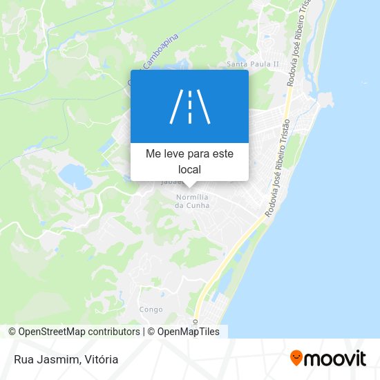 Rua Jasmim mapa