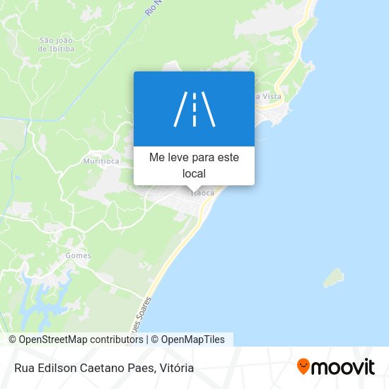 Rua Edilson Caetano Paes mapa