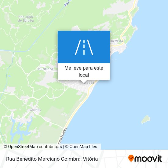 Rua Benedito Marciano Coimbra mapa
