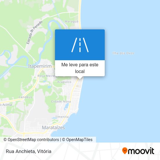 Rua Anchieta mapa