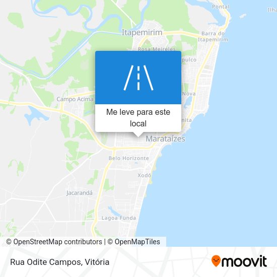 Rua Odite Campos mapa