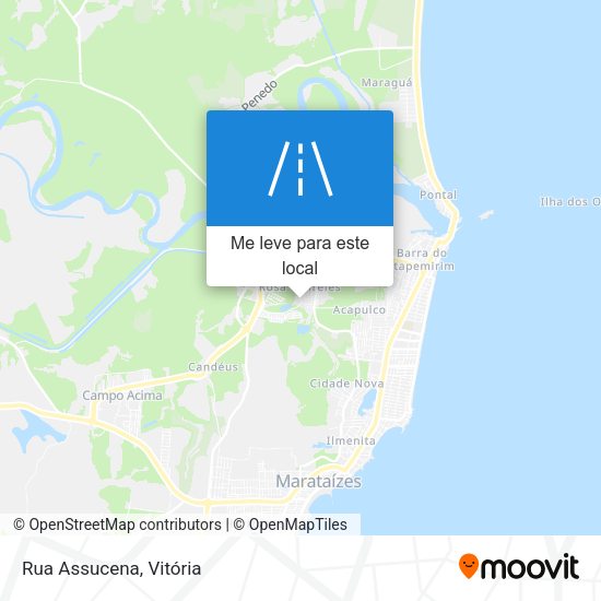 Rua Assucena mapa