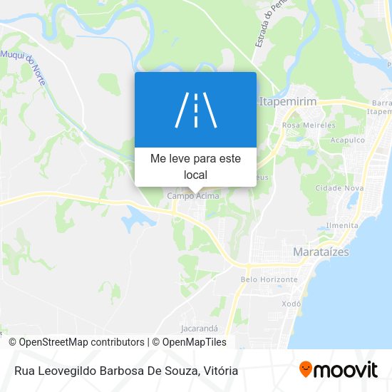 Rua Leovegildo Barbosa De Souza mapa