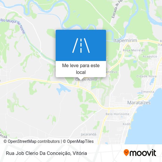 Rua Job Clerio Da Conceição mapa