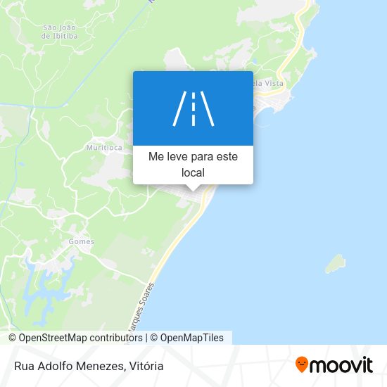 Rua Adolfo Menezes mapa