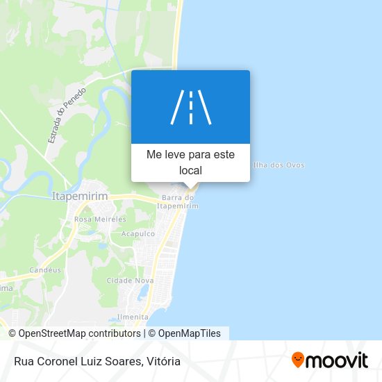 Rua Coronel Luiz Soares mapa