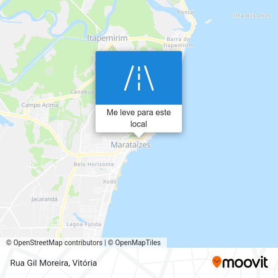 Rua Gil Moreira mapa