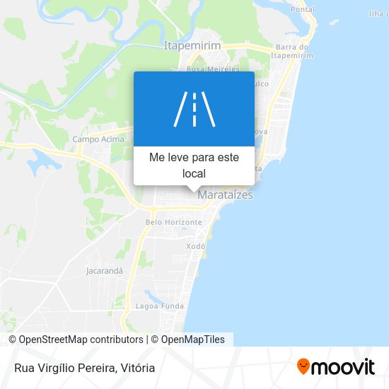 Rua Virgílio Pereira mapa