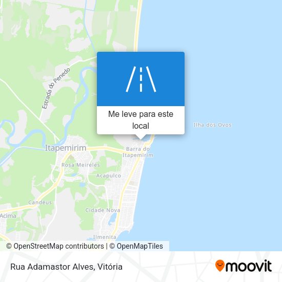 Rua Adamastor Alves mapa