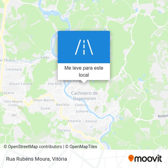 Rua Rubéns Moura mapa