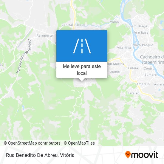 Rua Benedito De Abreu mapa