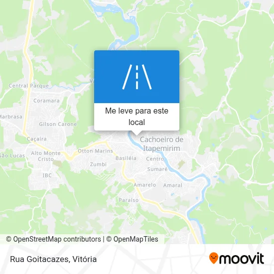 Rua Goitacazes mapa