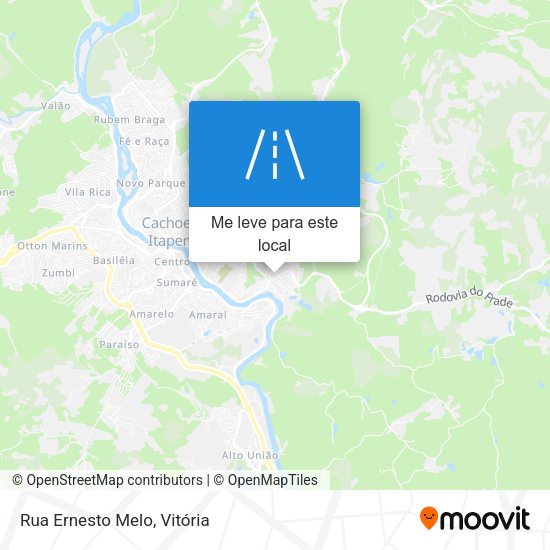 Rua Ernesto Melo mapa