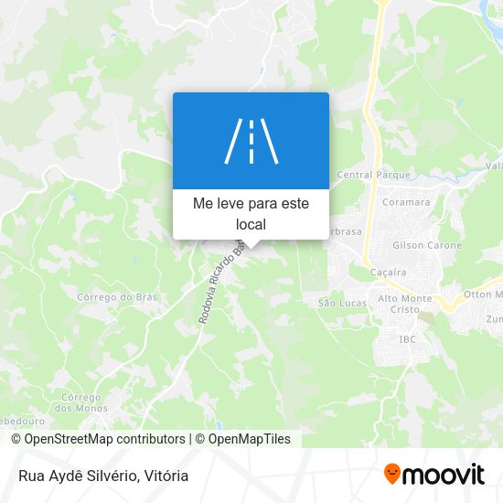 Rua Aydê Silvério mapa