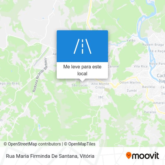 Rua Maria Firminda De Santana mapa
