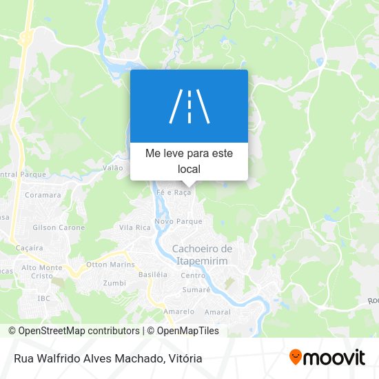 Rua Walfrido Alves Machado mapa