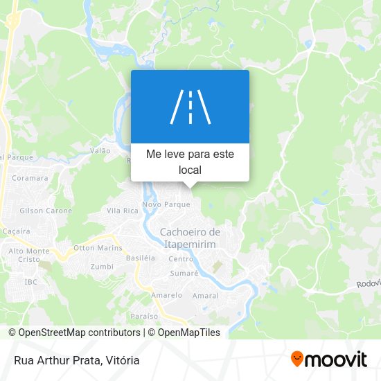 Rua Arthur Prata mapa