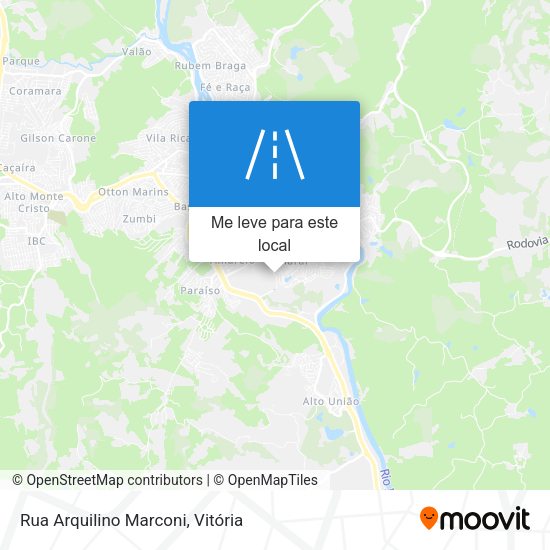Rua Arquilino Marconi mapa