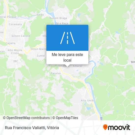 Rua Francisco Valiatti mapa